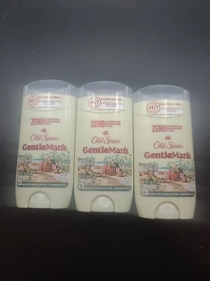 3 X OLD SPICE Gentleman's Deodorant Eucalyptus + Coconut Oil - 3 oz Each 3-PACK - Image 1 of 4
