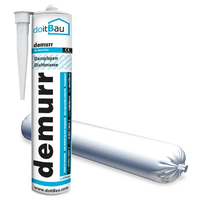 DOITBAU 40x Folienkleber Dampfsperre Dampfbremse Dampfsperrfolie PE 310ml -600ml Folie