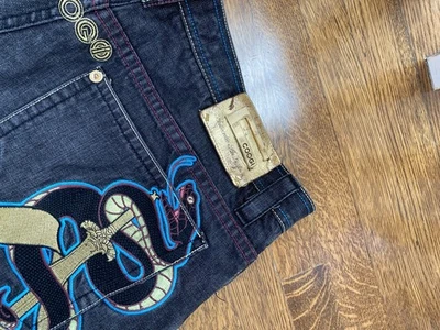 Coogie男式牛仔裤蛇纹短裤 — 第 1/4 张图片