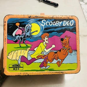 VINTAGE Scooby-Doo 1973 Metal Lunch Box NO THERMOS Collectible Hanna Barbera - Picture 1 of 22
