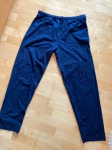 Herren Relaxhose Pyjama Hose Gr L Mangun Dunkelblau Gummibund Kordel - Bild 1 von 4