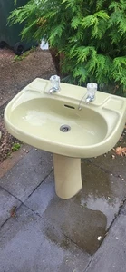 Rare 1980s Twyford Avocado Green Bathroom Suite + Royal Doulton Toilet – Retro - Picture 1 of 8