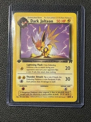 Pokemon- Dark Jolteon Dunkles Blitza Team Rocket German 38/82 Uncommon 1st ed - Image 1 of 2