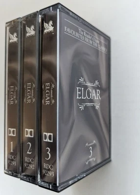 Sir Edward Elgar Box Set Cassette Tapes x 3 1993 Classical 48 Tracks Brand New  - Image 1 of 4