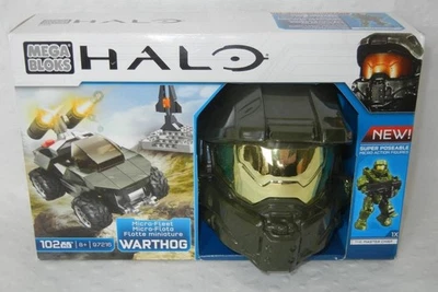 Mega Bloks Halo Micro-Fleet Warthog 102 piezas Set 97216 Super Posable Micro Figura Foto 1 de 4