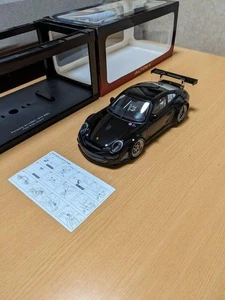 AutoArt Porsche 911 (997) GT3 RSR scala 1/18 pressofuso mini auto corpo nero ... - Foto 1 di 12