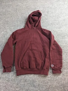 Champion Hoodie Youth  M Maroon Double Dry Eco Pullover Hood Long Sleeves  S790 - Picture 1 of 8