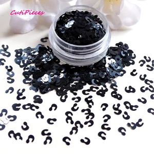 Arte en uñas brillo *LeoPard* negro 3D manchas de animales puntos círculos artesanías olla con abrazadera - Imagen 1 de 3
