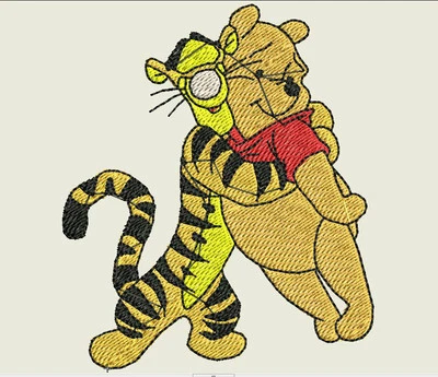 Diseños de bordado Winnie The Pooh (más de 270) - CD/USB/disquete - 11 formatos Foto 1 de 4