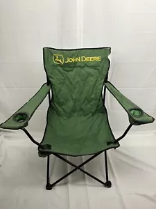 RARE John Deere Folding Lawn Camping Chair W/ Bag Adult Size Good Shape - Picture 1 of 7