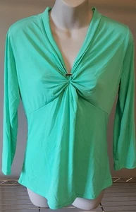 Woman's Blouse Top Mint Green Dressy Classy Jaclyn Smith S/Small L/Large XL - Bild 1 von 4