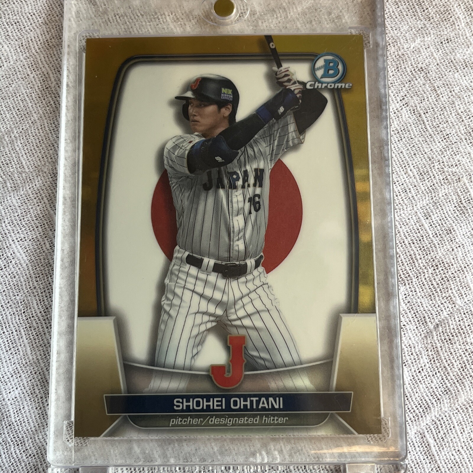 2023 Bowman Chrome - WBC Flag Gold Refractor Shohei Ohtani /50