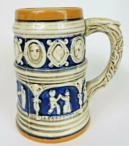 XL Vintage deutscher Stil Bierstein Wales hergestellt in Japan Kinder tanzende Katzen 6,25 Zoll - Bild 1 von 4