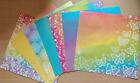 Craftwork Cards Papers - Julie Loves Rainbows - Eight 6" x 6" sheets