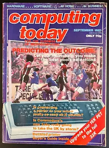 Computing Today Magazine September 1981 Vol 3 No 7 - Photo 1/3