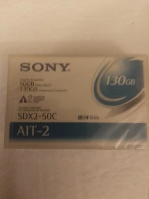 Cartucho de datos Sony SDX2-50C AIT-2 50/130 GB con chip de memoria (paquete de 1) sellado Foto 1 de 2
