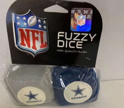 NFL Dallas Cowboys Fuzzy Dice Set, Logo Design - Image 1 of 3