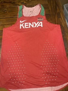 Nike Men's Kenya Size XLT Pro Elite Running Singlet Tank 898134-XXX Made in USA - Picture 1 of 8