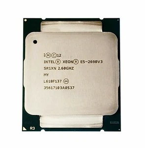 SR1XN INTEL XEON E5-2690 v3 12 CORE 2.60GHz LGA 2011-3 CPU PROCESSOR - Picture 1 of 3