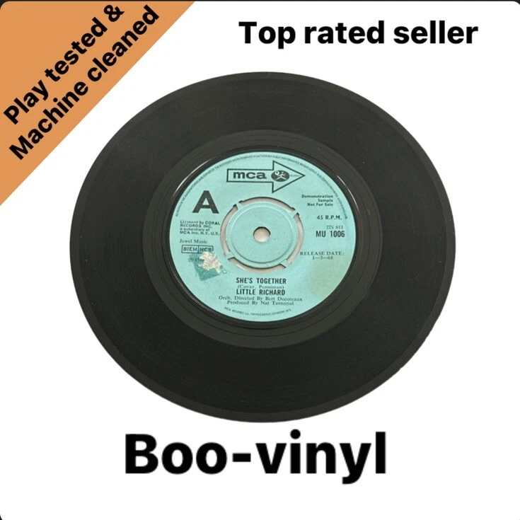 Little Richard - She's Together Demo 7” Vinyl Record MU 1006 Vg+ Condition Foto 1 de 4
