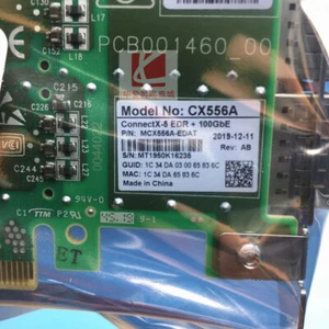 Mellanox MCX556A-EDAT ConnectX-5 Dual-Port EX VPI 100GB QSFP28 NETZWERKADAPTER - Bild 1 von 3