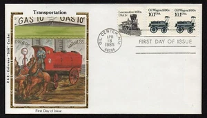 USA, SCOTT # 2130 & 1897A, COLORANO FDC COVER 1985 OIL WAGON, GAS TRANSPORTATION - Picture 1 of 1