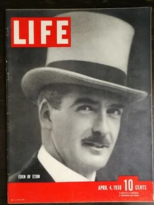 Life Magazine April 4, 1938 - Anthony Eden of Eton - The Circus - Ads - E2 - Imagen 1 de 1