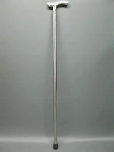 luxury stainless steel walking stick hiking stick silver 93 cm Fritz stick Gift - Picture 1 of 6