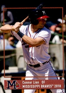 2018 Mississippi Braves Grandstand #10 Connor Lien - NM Baseball Card