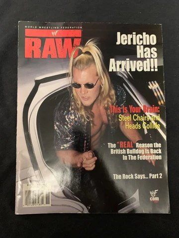 Chris Jericho November 1999 WWF RAW Wrestling Magazine WWE 2-Sided Poster XPac Cover
