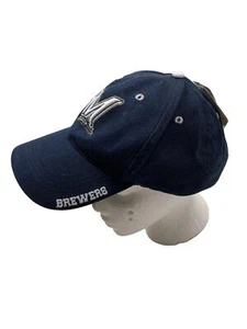 Gorra de béisbol talla única ajustable favorita de los fanáticos de Milwaukee Brewers nuevo con etiquetas azul marino - Imagen 1 de 8