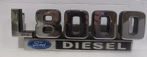 Camión Ford L8000 diésel 1992? Panel Lateral Emblema Cromo Logo Original - Imagen 1 de 3