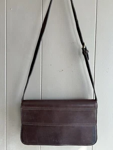 Vintage Coach Tribeca Brown Leather Clutch/ Shoulder Bag - Picture 1 of 15