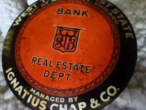 WEST 31st State Chicago Bank Real Estate Dept IGNATIUS CHAP & CO BRUSH valet - Picture 1 of 7