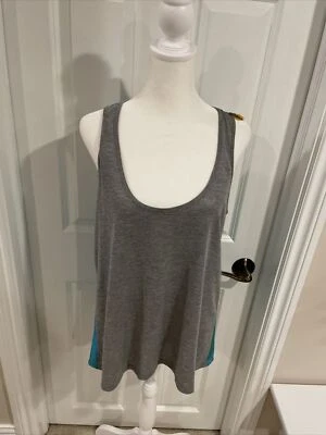Mujer Gypsy 05 Camiseta sin mangas Azul Verde Gris Talla Mediana 100% Seda Espalda Suave Cómoda Foto 1 de 4