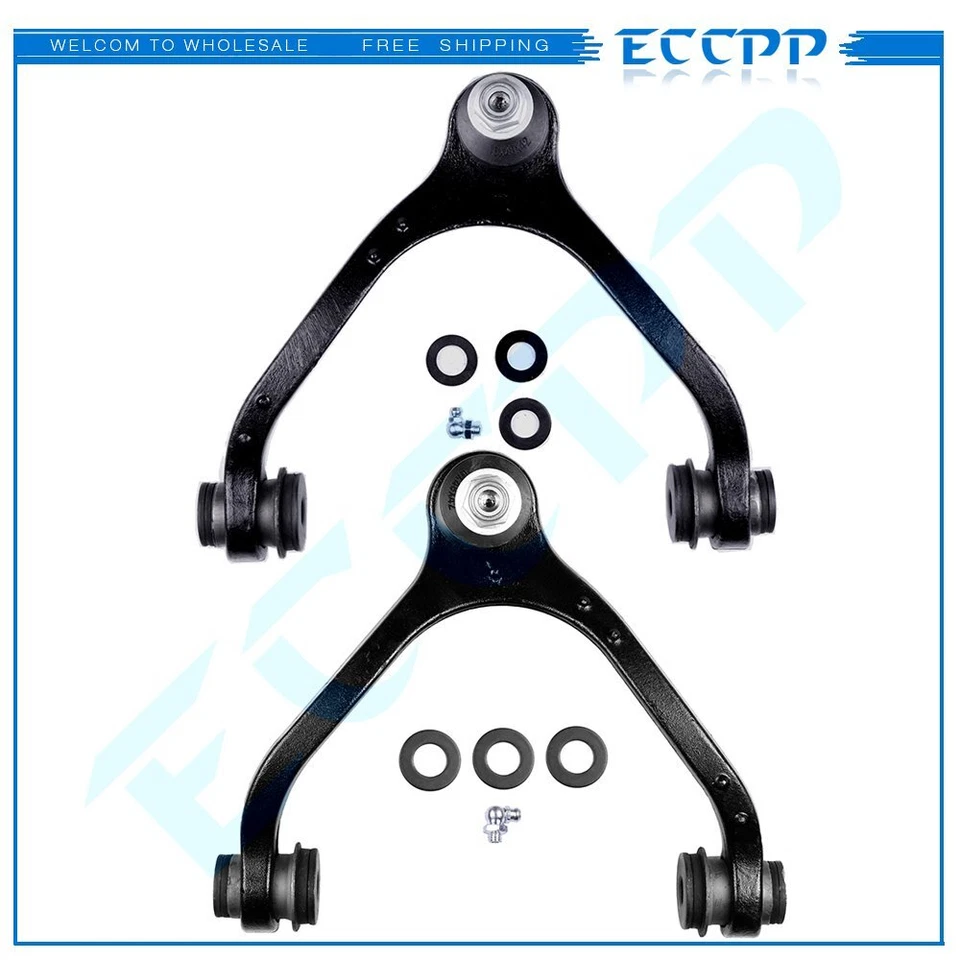 2Pcs Front Upper Left & Right Control Arms Steering Part Fits Lincoln & Ford Foto 1 de 4