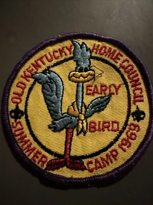 1969 Summer Camp Early Bird Old Kentucky Home Council Patch Rare BSA OKHC - Picture 1 of 3