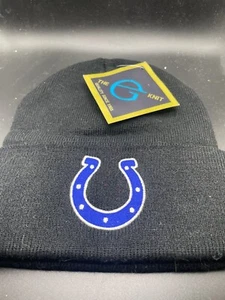 Indianapolis Colts Beanie NFL Team Apparel Cuffed Knit Black Beanie One Size - Picture 1 of 4