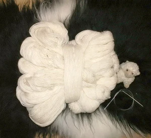 Schafwolle Schurwolle Strickgarn Naturprodukt 1000g Wolle weiss - Bild 1 von 1