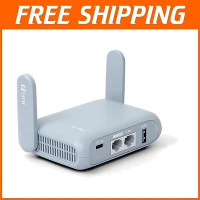 Tragbarer Reise Router - Dual-Band Wi-Fi 6 mit OpenVPN für globale Konnektivität - Bild 1 von 4