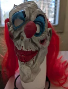 Creepy Clown Mask Full Scary Mask Horror Costume Brand New with Tag Label - Picture 1 of 5