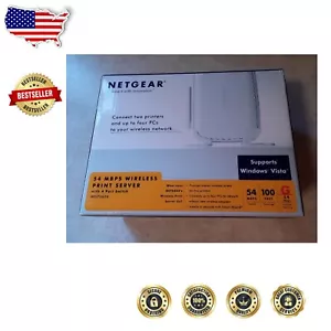 54 Mbps Wireless Print Server with 4-Port Switch for Seamless Connectivity - Picture 1 of 2