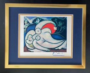 PABLO PICASSO 1948 BEAUTIFUL SIGNED PRINT MATTED 11 X 14 + LIST $995 - Picture 1 of 3