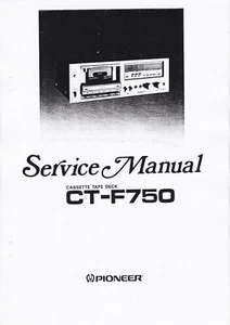 Service Manual-Anleitung für Pioneer CT-F750  - Picture 1 of 1
