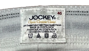 Herren Gr. 40 ~ Vintage One Jockey Classic Slip Y Fly USA ~ Tighty Whitey - Bild 1 von 9