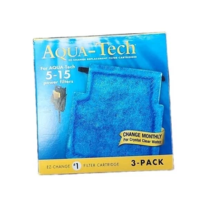 New Package of 3 AquaTech Aquarium EZ-Change Water Filter Cartridge 5-15 Gallon - Picture 1 of 3