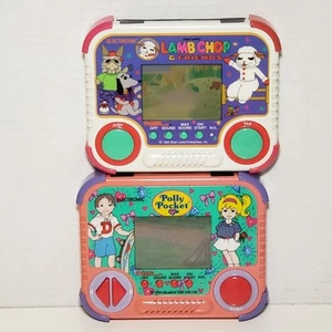 Polly Pocket/Lamb Chop & Friends Vtg 1990 Tiger Electronics Handheld Game READ - Picture 1 of 16