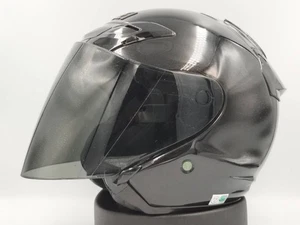 SHOEI J-Force 3 Black Lame L Jet Helmet with Smoke Shield - Picture 1 of 9