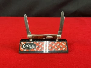 Vintage Case XX 1940-1964 6233 Red Bone Pen 2 Blade Pocket Knife - Picture 1 of 7