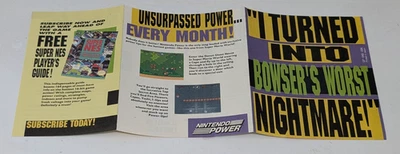Nintendo Power SNES me convertí en Bowser’s Worst Nightmare Insert GP-SNS-USA Foto 1 de 3